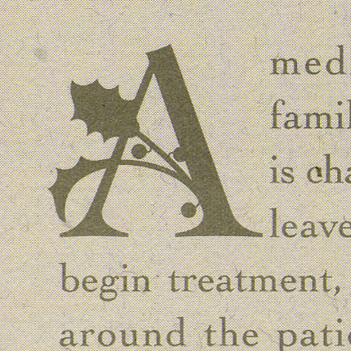 Detail of card design for McMahon Group