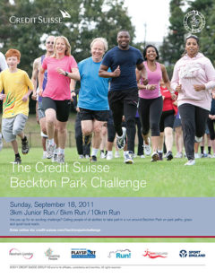 ad for Credit Suisse Beckton Park Challenge