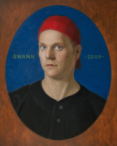 Self-Portrait with Red Cap painting