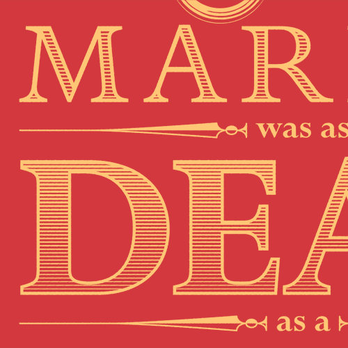 Detail of text from Old Marley illustration