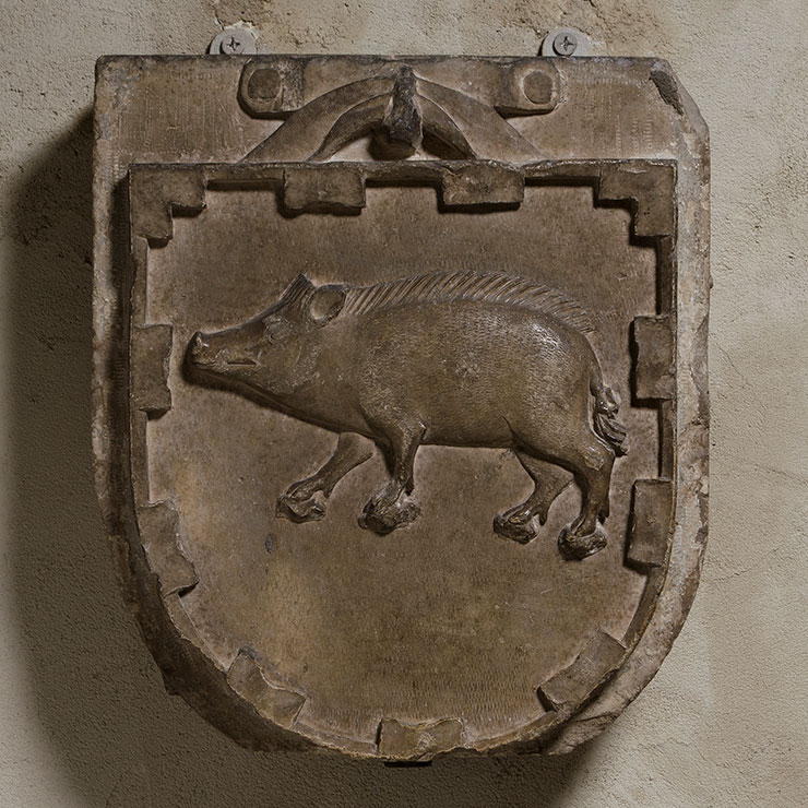 A pig upon a coat of arms from France