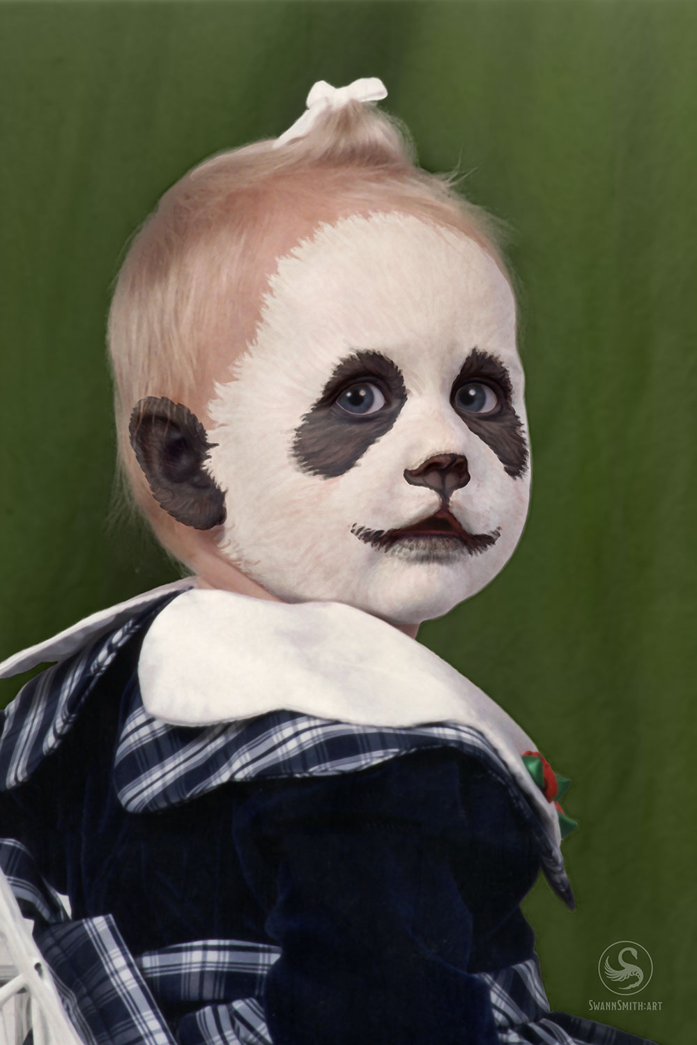 face painting panda