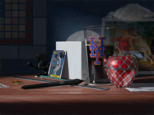 Idealized painting of Swann Smith's desk.